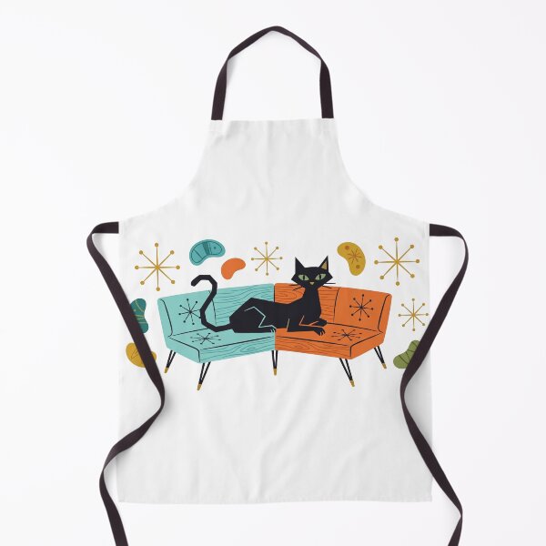 Item preview, Mid Century Modern Cat Retro Illustration designed and sold by TeNovaStudio.