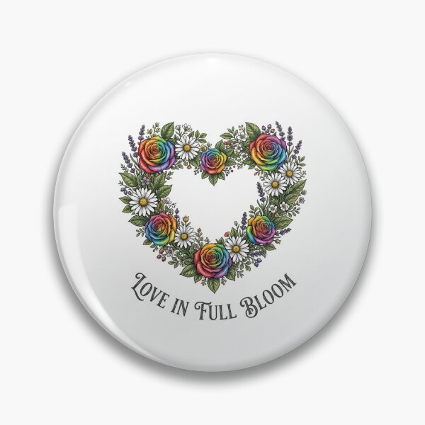 Item preview, Rainbow Roses Heart Love Floral Wreath In Full Bloom designed and sold by longngusuc.