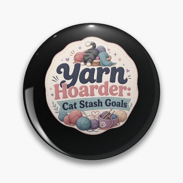 Item preview, Cat Yarn Hoarder Sticker designed and sold by FreshPixelArt.