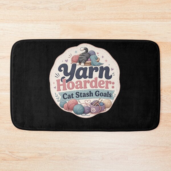 Item preview, Cat Yarn Hoarder Sticker designed and sold by FreshPixelArt.