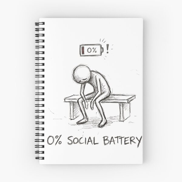 Item preview, 0% Social Battery designed and sold by OhWell Dept..