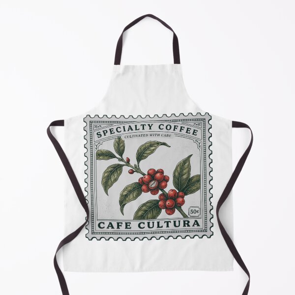 Item preview, Coffee Plant Vintage Stamp Art – Specialty Coffee Botanical Illustration & Cafe Cultura designed and sold by ArcticFoxStudio.