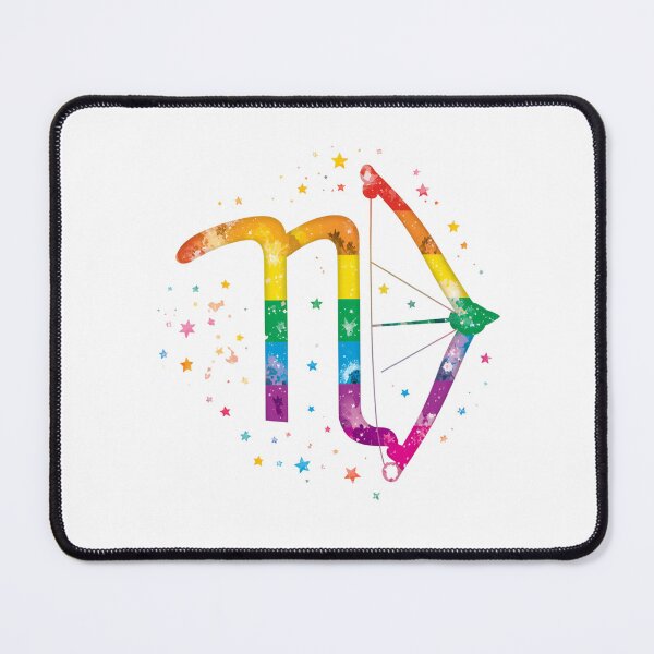 Item preview, Sagittarius Rainbow Pride Zodiac Sign designed and sold by EchoPrint Co..
