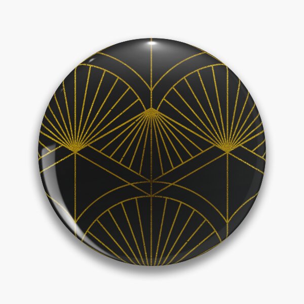 Item preview, Classy Golden Hues And Black Glamorous Fan Pattern designed and sold by DEC02.