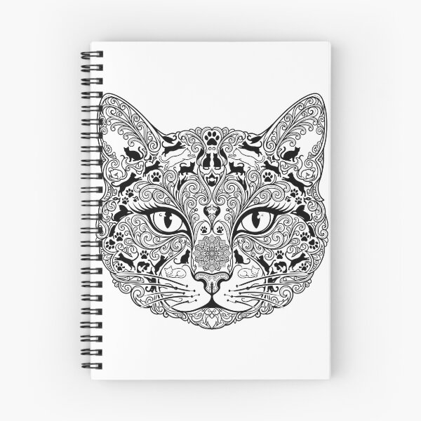 Item preview, Intricate Mandala Cat Silhouette Line Art designed and sold by TeNovaStudio.