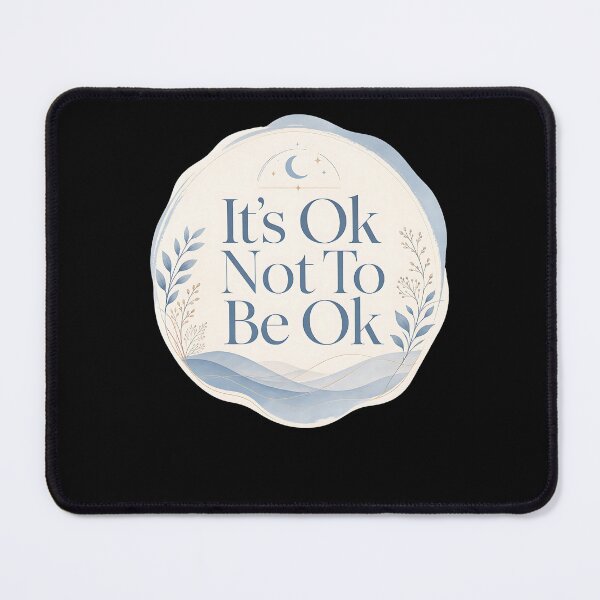 Item preview, Mental Health OK Typography designed and sold by FreshPixelArt.