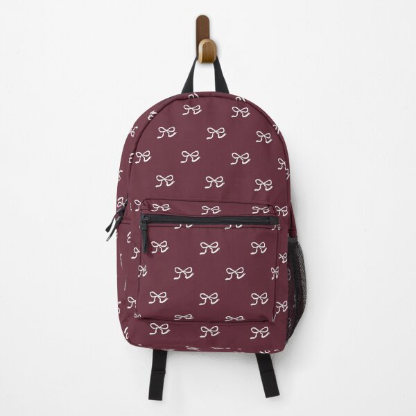 Item preview, Burgundy Bow Pattern Phone Case for Mom | Minimalist Coquette Bow Journal for Students and Teachers | Cute White Bow Aesthetic Blanket for Girls | Balletcore Bow Tote Bag Gift for Nurse designed and sold by VivaFy.