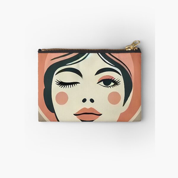 Item preview, Mid Century Modern Art Pink Wink designed and sold by Lee Hiller Designs.