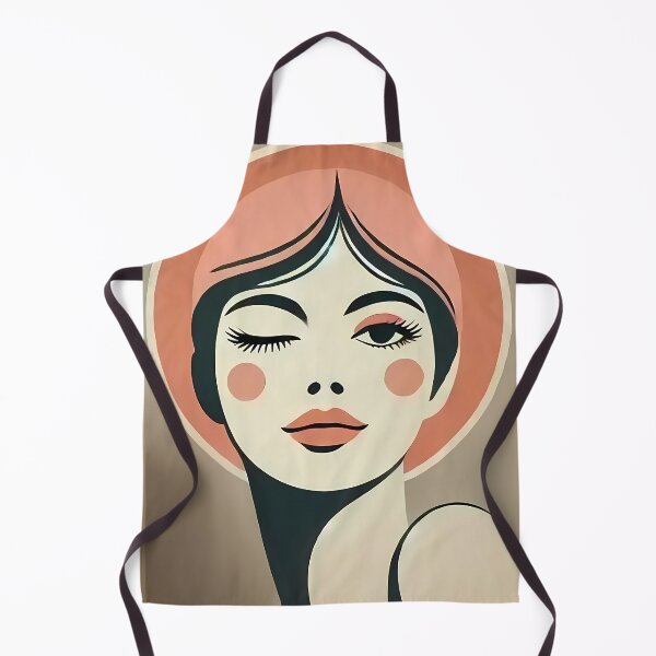 Item preview, Mid Century Modern Art Pink Wink designed and sold by Lee Hiller Designs.