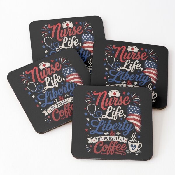 Item preview, Nurse Life, Liberty & The Pursuit of Coffee designed and sold by SavvyKloset.