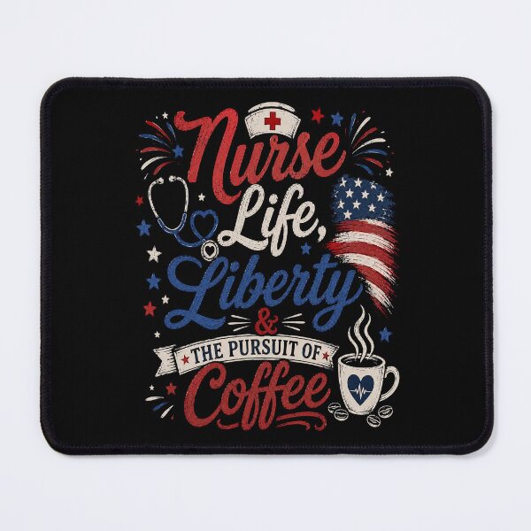 Item preview, Nurse Life, Liberty & The Pursuit of Coffee designed and sold by SavvyKloset.