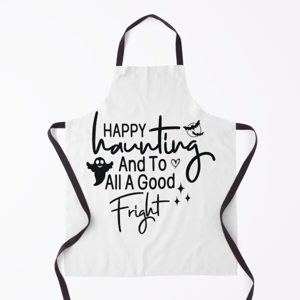 Item preview, Happy Haunting And To All A Good Fright - Cute Halloween Party Retro Vintage Spooky Pumpkin Ghost Witch Gift designed and sold by FuzionRaptor.