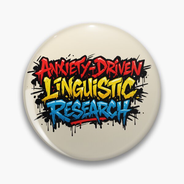 Item preview, Anxiety-Driven Linguistic Research – Nervous Graffiti Linguist Design designed and sold by Nerd Romance Café.