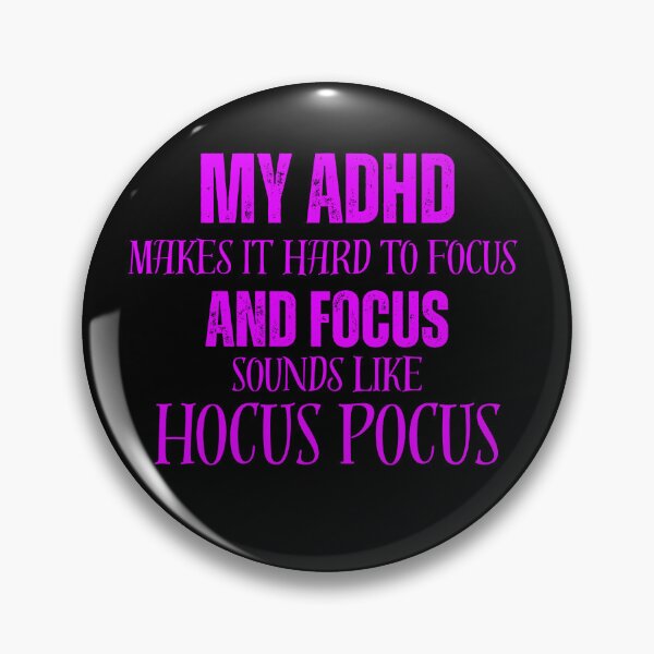Item preview, Focus is hocus pocus, hot pink designed and sold by Cottageshop.