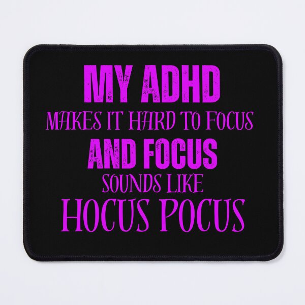 Item preview, Focus is hocus pocus, hot pink designed and sold by Cottageshop.