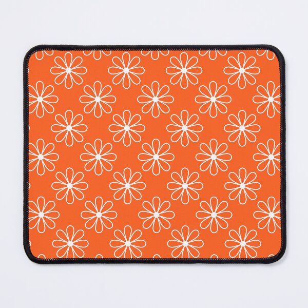 Item preview, Orange & white floral pattern designed and sold by Mint + Midnight.