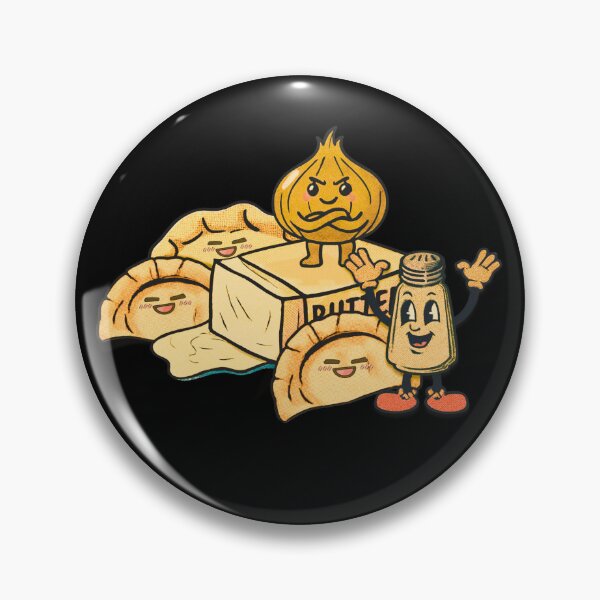 Item preview, Vintage Pierogi and Butter Funny Polish Cartoon designed and sold by pulse_retail.