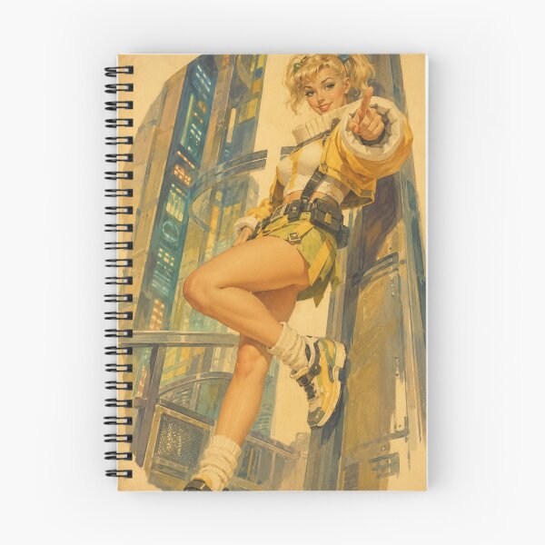 Item preview, Retro Cyber Heroine Pinup – Vintage Futuristic Anime Glamour designed and sold by Cosplayvintage.