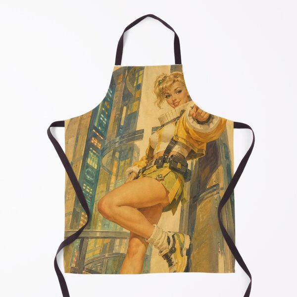 Item preview, Retro Cyber Heroine Pinup – Vintage Futuristic Anime Glamour designed and sold by Cosplayvintage.