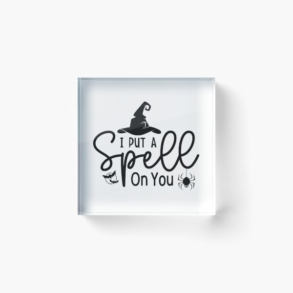 Item preview, I Put A Spell On You - Cute Halloween Party Retro Vintage Spooky Witch Pumpkin Ghost Autumn Gothic Horror Gift designed and sold by FuzionRaptor.