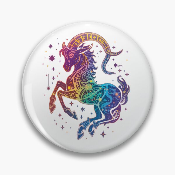Item preview, Capricorn Rainbow Pride Zodiac Sign designed and sold by EchoPrint Co..