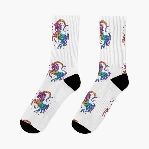 Item preview, Capricorn Rainbow Pride Zodiac Sign designed and sold by EchoPrint Co..