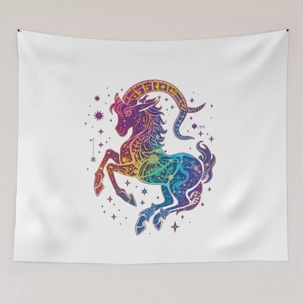 Item preview, Capricorn Rainbow Pride Zodiac Sign designed and sold by EchoPrint Co..