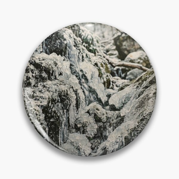 Item preview, Frozen Waterfall Detail | Japanese Wabi-Sabi Art | Zen Winter Minimalist Print designed and sold by KUZU-NOHA.