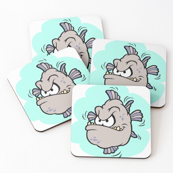 Item preview, Cartoon Angry Fish designed and sold by simplyrebeccann.