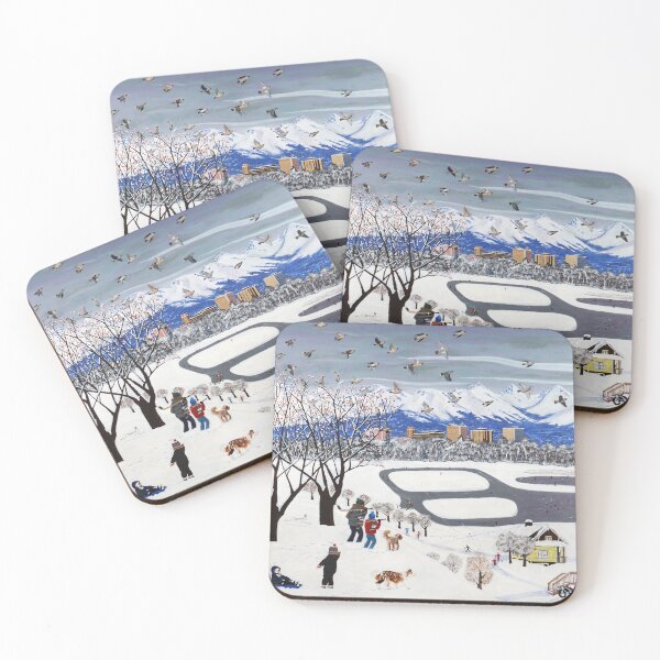 Item preview, Winter Day at Westchester Lagoon, by Alaskan Artist Scott Clendaniel designed and sold by Scott Clendaniel.