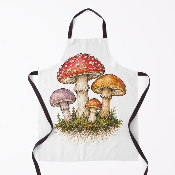 Item preview, Woodland Mushroom Cluster and Its Mycelium Threads designed and sold by eignvalue.