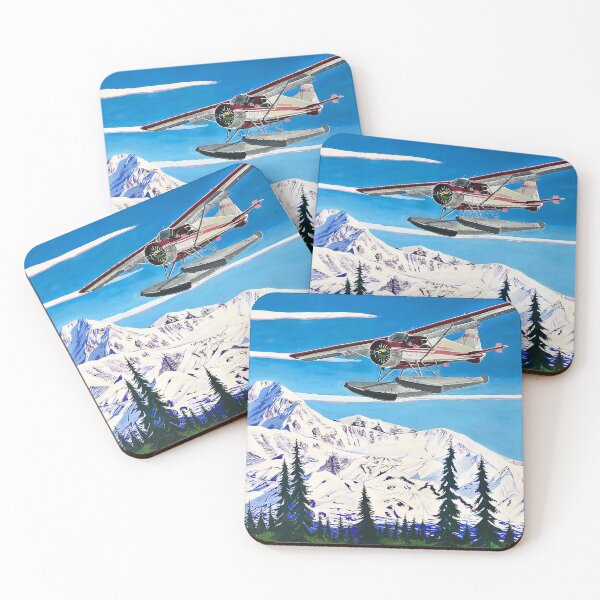Item preview, Float Plane Landing in Willow, Alaska in Front of Denali, by Alaskan Artist Scott Clendaniel designed and sold by Scott Clendaniel.