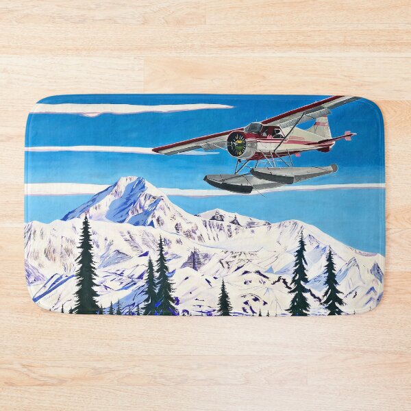 Item preview, Float Plane Landing in Willow, Alaska in Front of Denali, by Alaskan Artist Scott Clendaniel designed and sold by Scott Clendaniel.