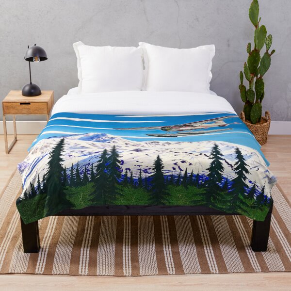 Item preview, Float Plane Landing in Willow, Alaska in Front of Denali, by Alaskan Artist Scott Clendaniel designed and sold by Scott Clendaniel.