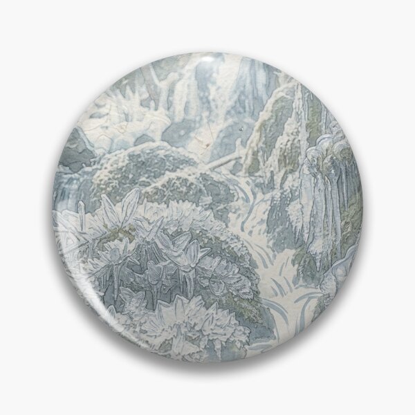 Item preview, Frozen Waterfall Detail | Japanese Wabi-Sabi Art | Zen Winter Minimalist Print designed and sold by KUZU-NOHA.