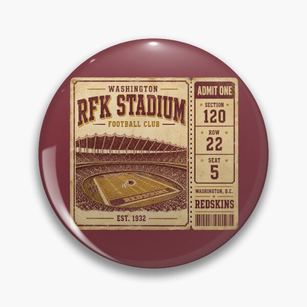 Item preview, RFK Stadium Football Club Vintage Ticket Shirt, Washington Retro Stadium Tee designed and sold by GhostDawgs.