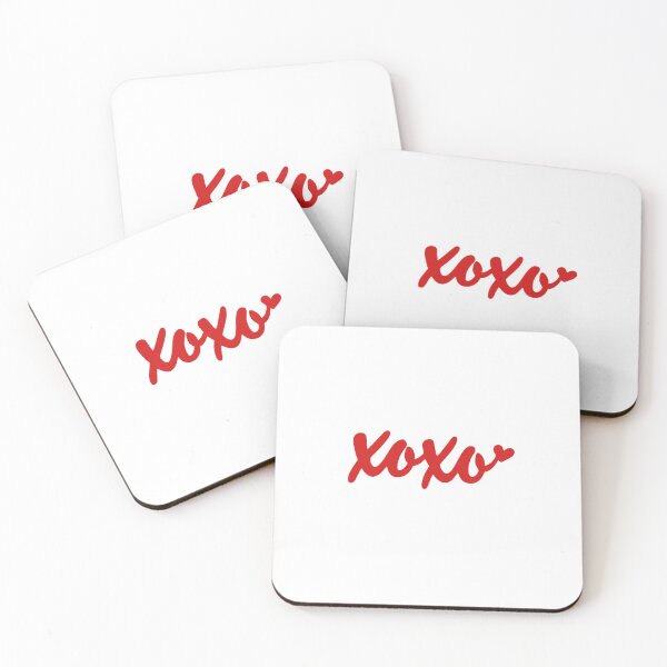 Aperçu de l'œuvre Joli imprimé rouge « xoxo » créée et vendue par CaroPrintsCo..