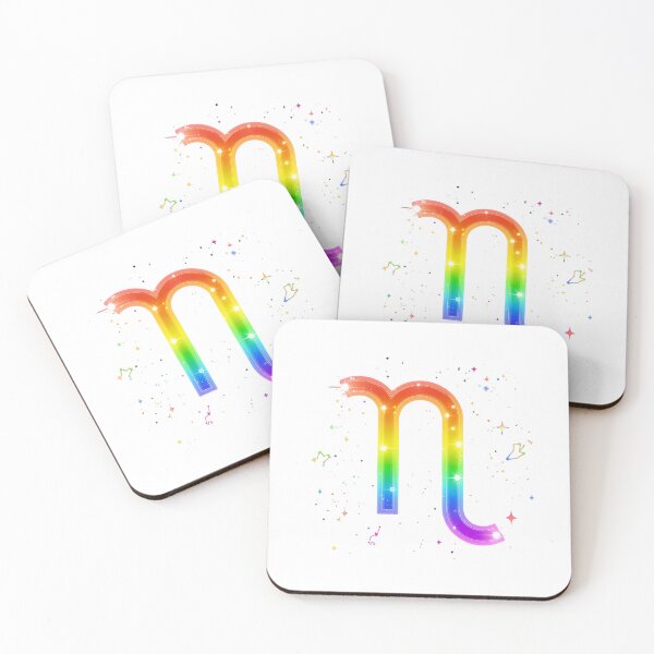 Item preview, Aquarius Rainbow Pride Zodiac Sign designed and sold by EchoPrint Co..