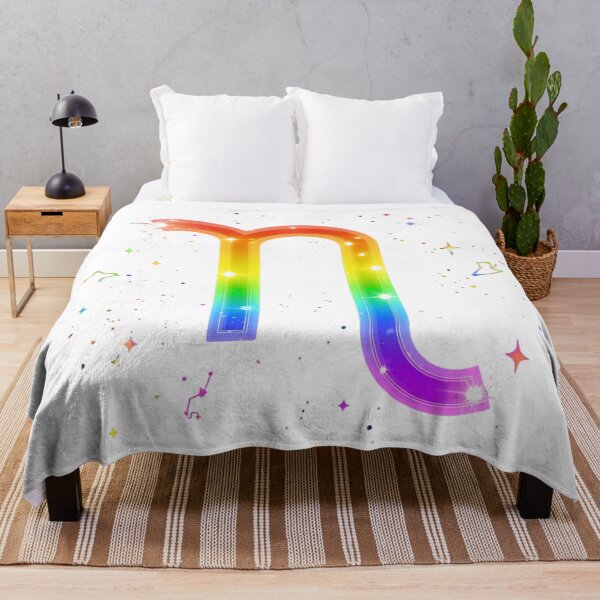 Item preview, Aquarius Rainbow Pride Zodiac Sign designed and sold by EchoPrint Co..