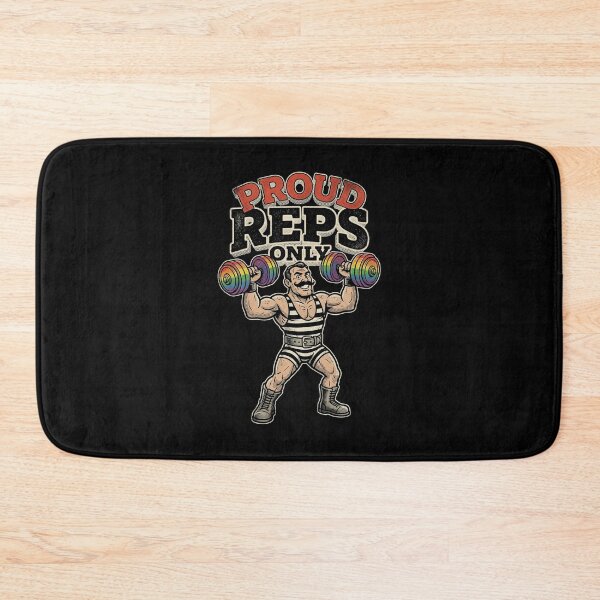 Item preview, Proud Reps Only Vintage Strongman Lgbtq Pride Workout designed and sold by longngusuc.