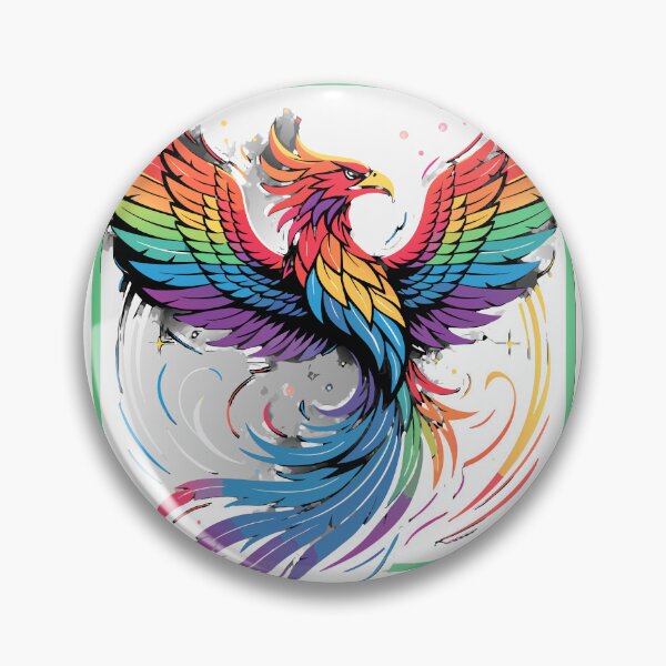 Item preview, Phoenix of Color Sticker  designed and sold by inkfusionhub99.