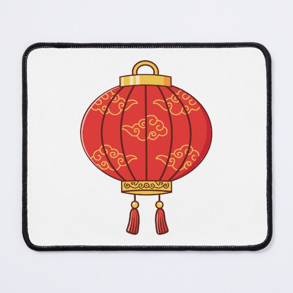 Item preview, Red Chinese Lantern Lucky Cloud  designed and sold by BetweenForms.