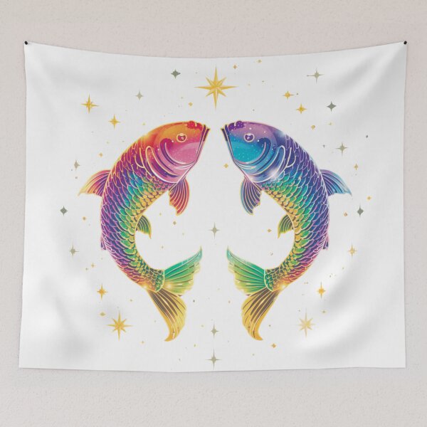 Item preview, Pisces Rainbow Pride Zodiac Sign designed and sold by EchoPrint Co..
