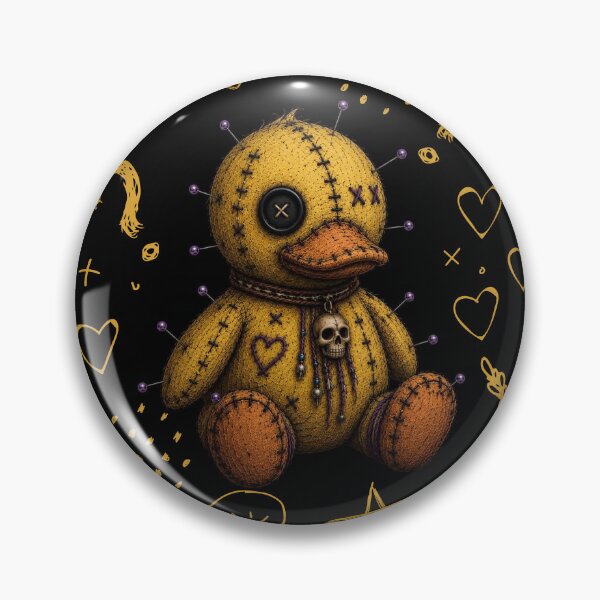Item preview, Yellow Voodoo Duck - Black designed and sold by CaylaTay.