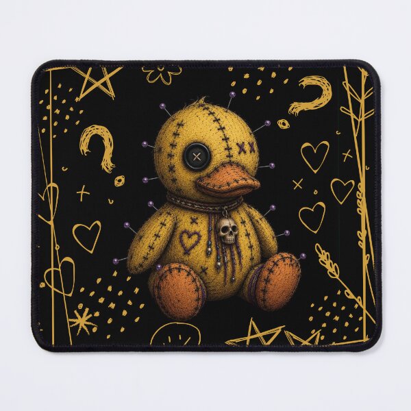 Item preview, Yellow Voodoo Duck - Black designed and sold by CaylaTay.