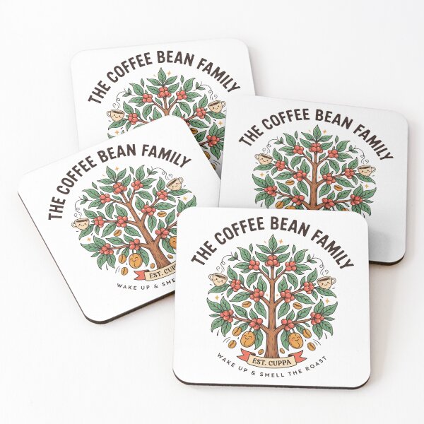 Item preview, The Coffee Bean Family Funny Coffee Plant Design – Cute Coffee Tree & Coffee Lover designed and sold by ArcticFoxStudio.