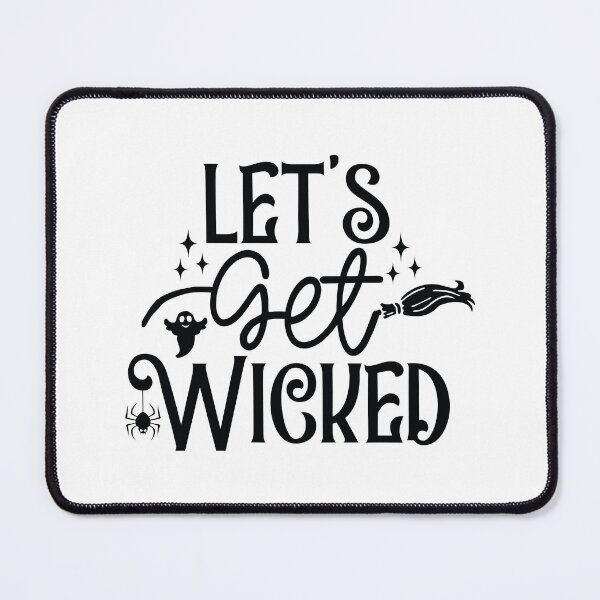 Item preview, Lets Get Wicked - Cute Halloween Party Retro Vintage Spooky Witch Pumpkin Ghost Autumn Gothic Horror Gift designed and sold by FuzionRaptor.