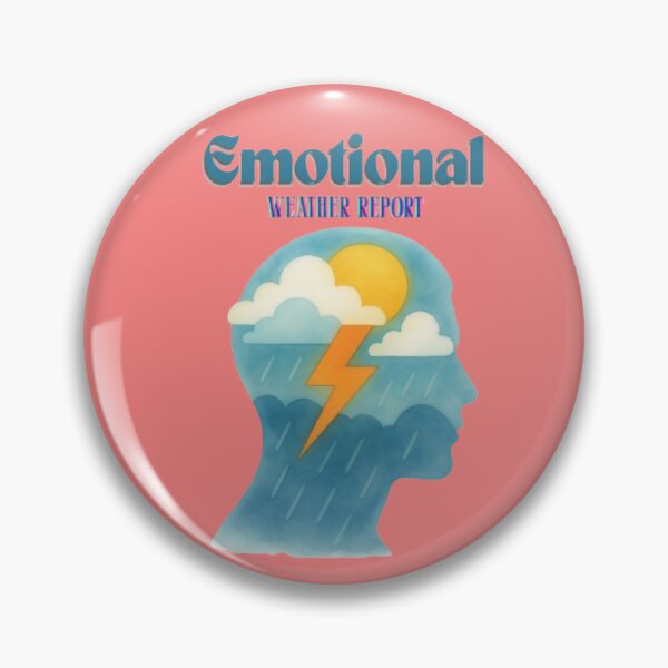 Item preview, Cute Emotional Weather Report Stormy Mind Silhouette Poster designed and sold by Miheerala.
