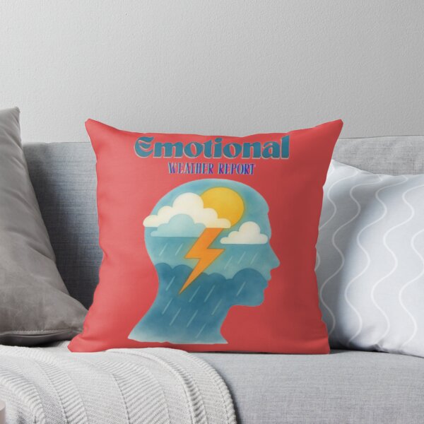 Item preview, Cute Emotional Weather Report Stormy Mind Silhouette Poster designed and sold by Miheerala.