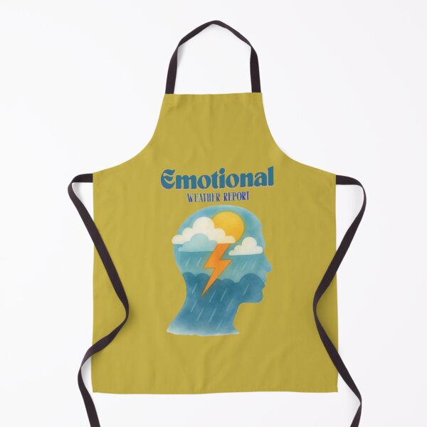 Item preview, Cute Emotional Weather Report Stormy Mind Silhouette Poster designed and sold by Miheerala.